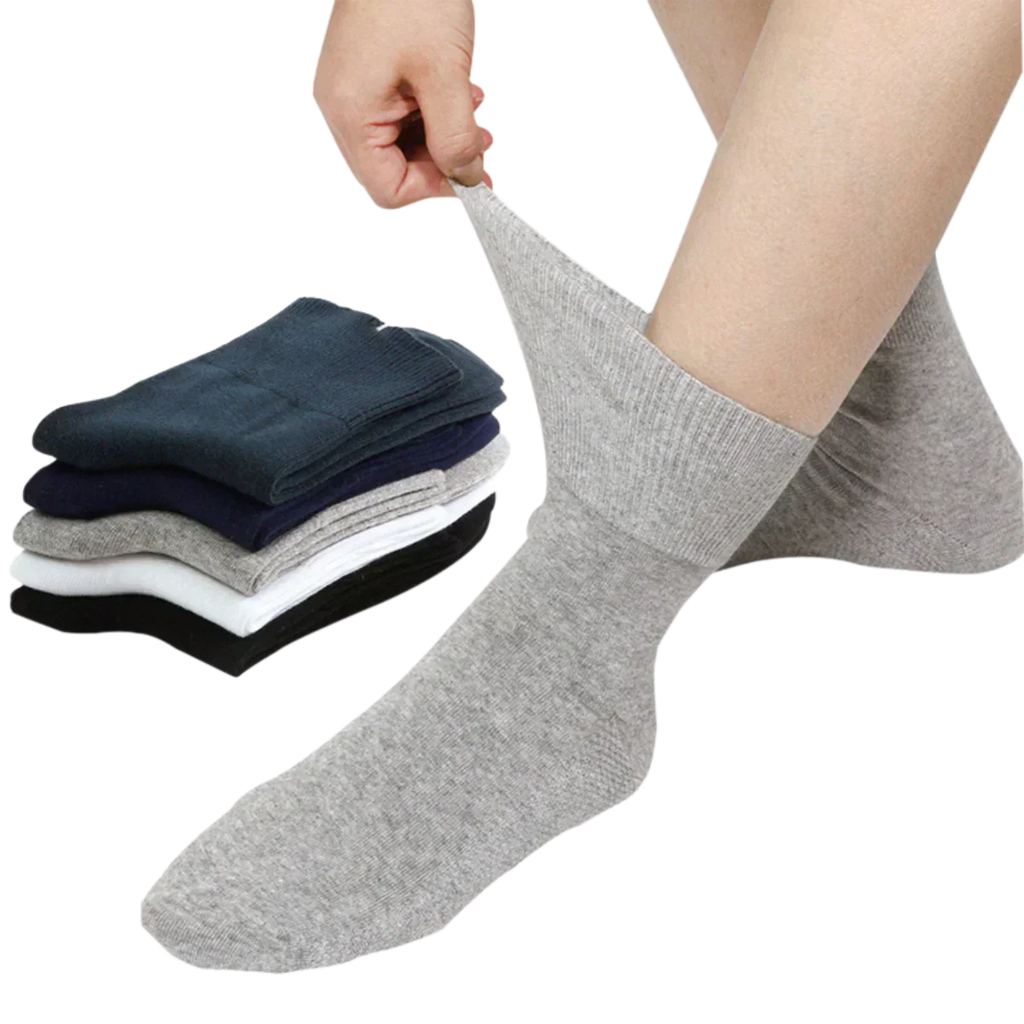 ComforPaso™ – Calcetines Ultra Suaves para Pie Diabético (4 Pares)
