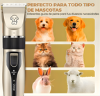Recortador de pelo profesional para mascotas: silencioso, inalámbrico y preciso.