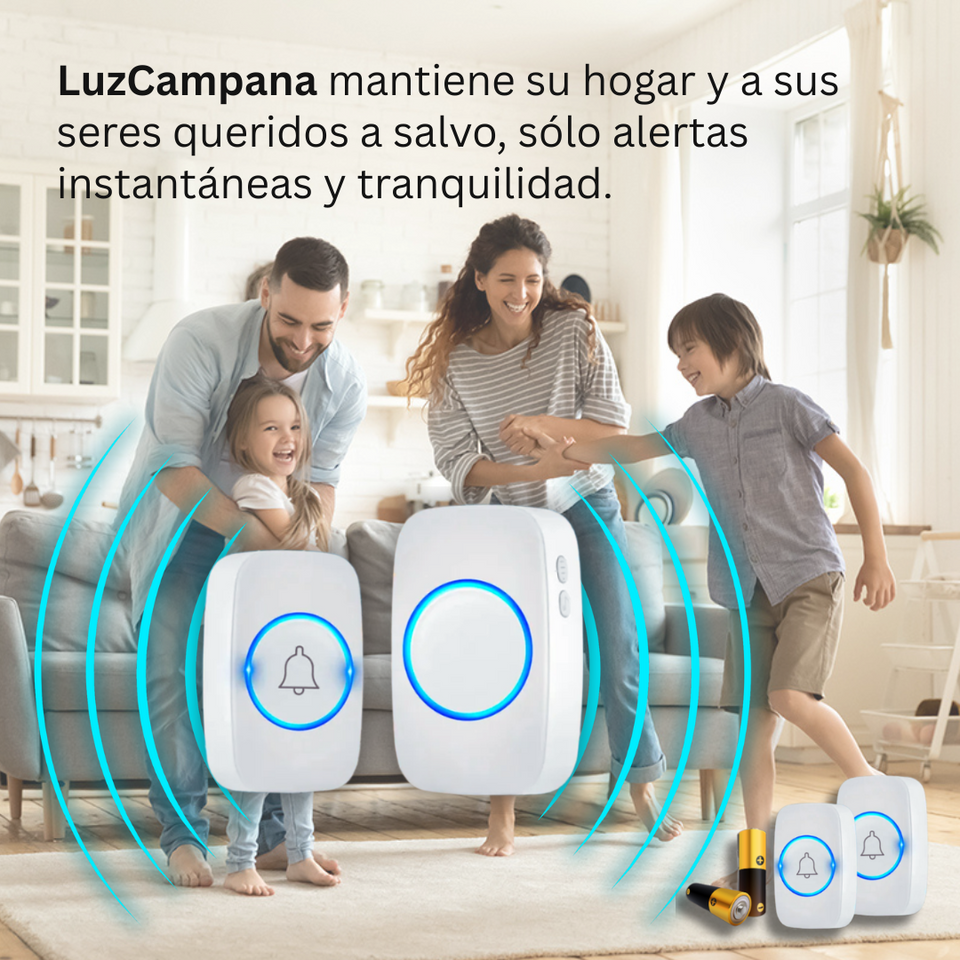 LuzCampana - Proteja a sus seres queridos con el timbre inalámbrico inteligente